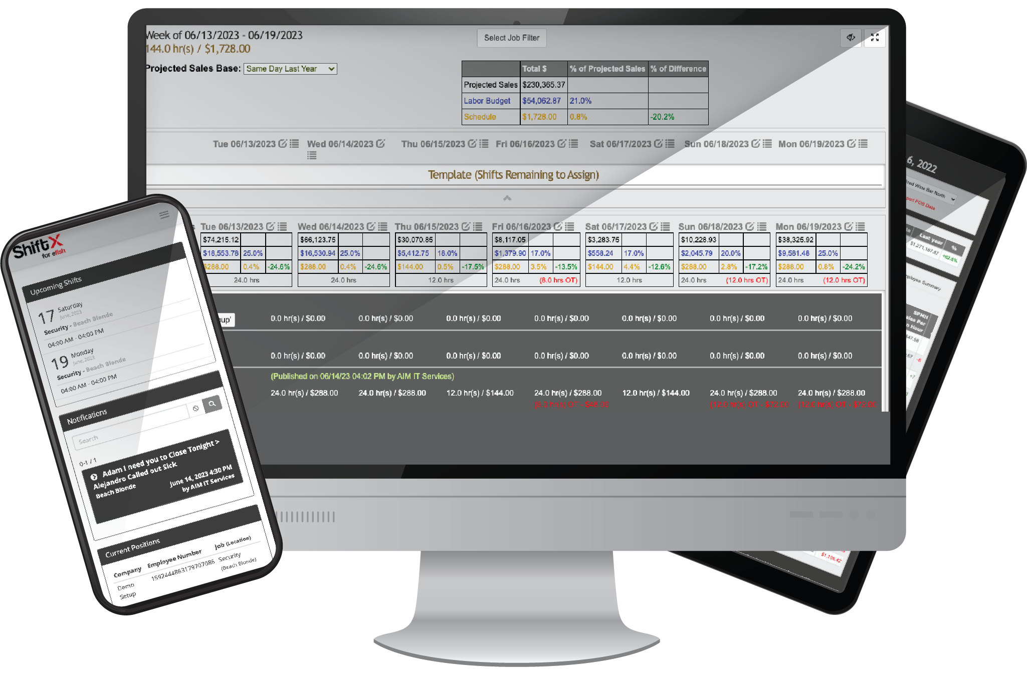 efish Scheduling Screens Graphic